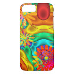 Summer fun, abstract / floral iPhone case