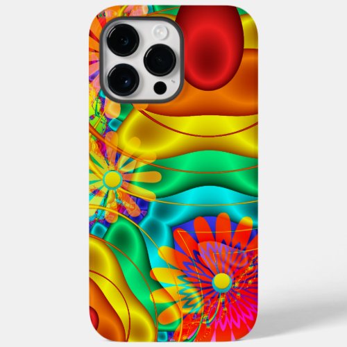 Summer fun abstract  floral iPhone case