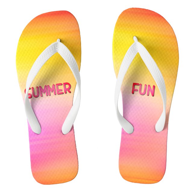 Summer Fun Adult Flip Flops (Footbed)