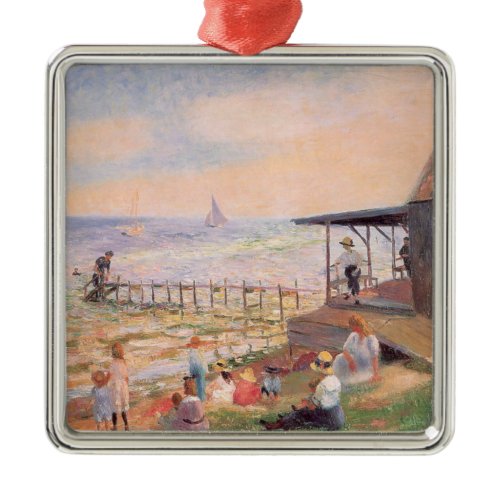 Summer Fun at the Beach Metal Ornament