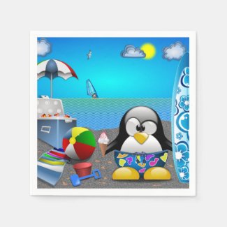 SUMMER FUN AT THE BEACH NAPKINS