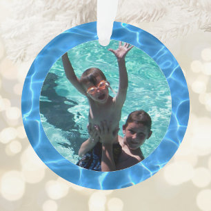 Summer Fun at the Grandparents Family Photo Ornament