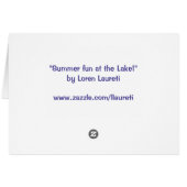 Summer Fun at the Lake! Cards (Back Horizontal)