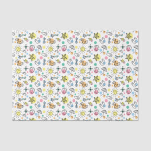 Summer Fun Beach Doodles Decoupage Tissue Paper