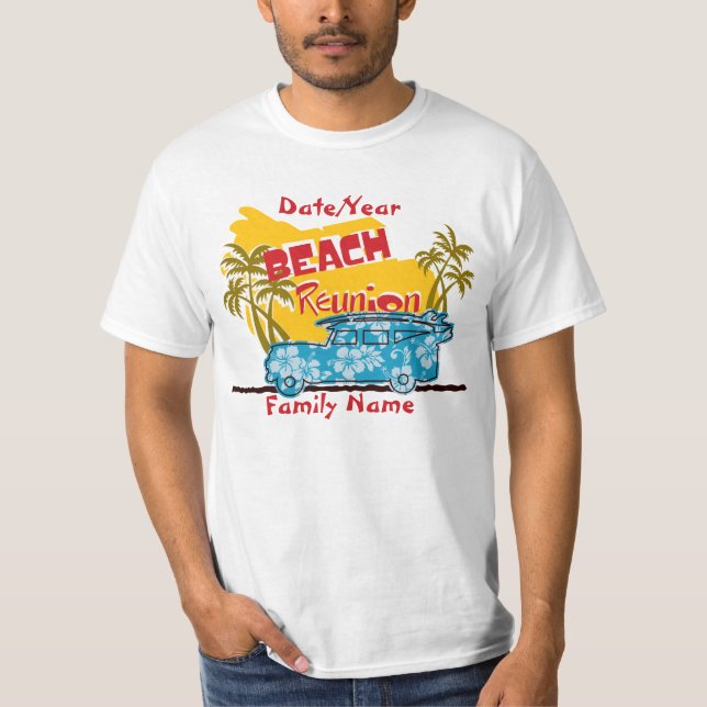 Summer Fun Beach  Family Reunion T-Shirt (Front)