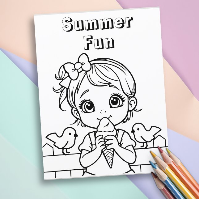 Summer Fun | Children's Coloring Page (Creator Uploaded)