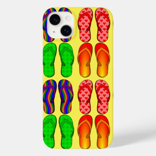 Summer Fun Colorful Flip_Flops Case_Mate iPhone 14 Plus Case