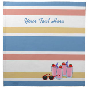 Summer Fun custom cloth napkins
