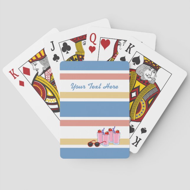 Summer Fun custom playing cards (Back)