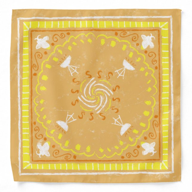 Summer Fun Doodely Bandana (Front)