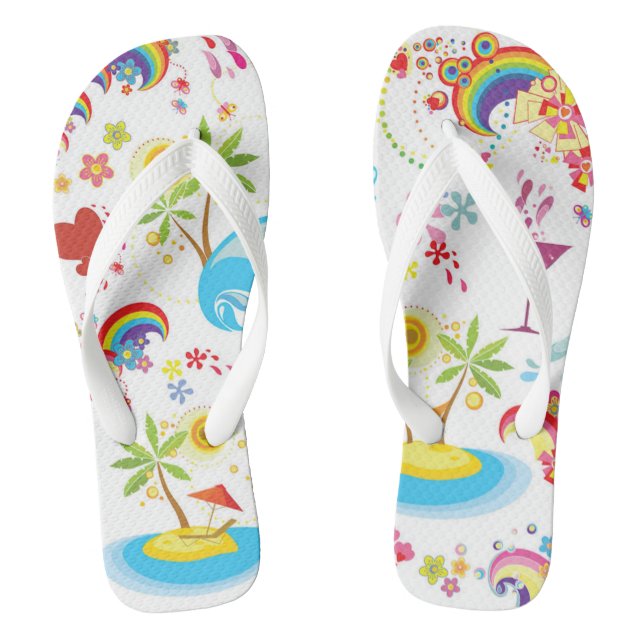 Summer Fun Flip Flops (Footbed)