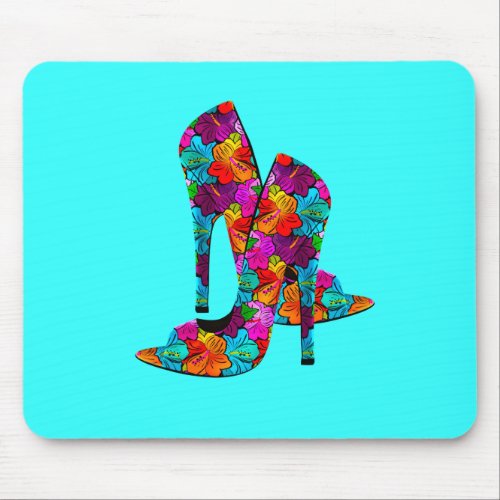 Summer Fun High Heel Shoes Mouse Pad