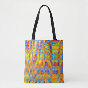 Summer fun holiday texture art party backgroundfin tote bag
