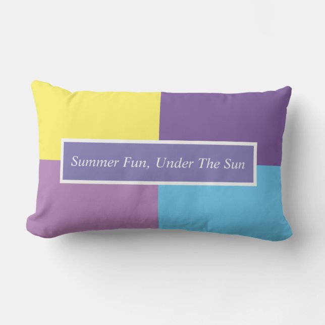 Summer Fun Lumbar Pillow (Front)
