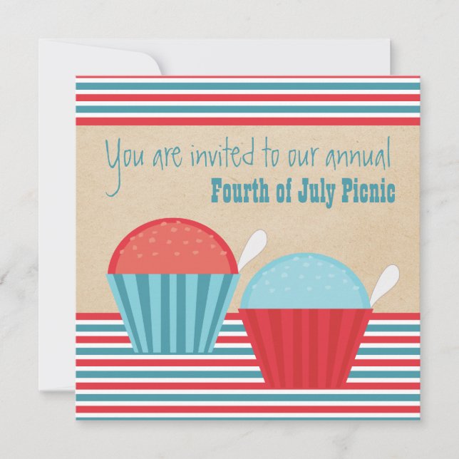 Summer Fun Party July 4th Invitation (Front)