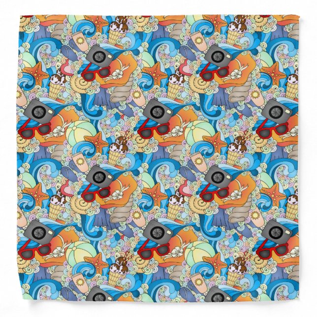 Summer Fun Pattern Bandana (Front)