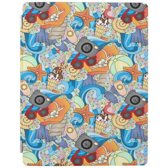 Summer Fun Pattern iPad Smart Cover (Front)