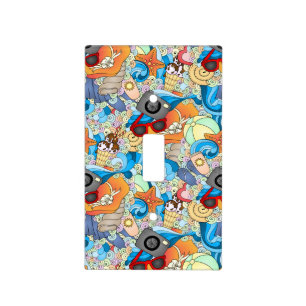 Summer Fun Pattern Light Switch Cover