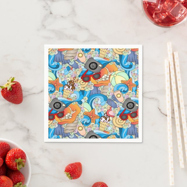 Summer Fun Pattern Napkins (Insitu)