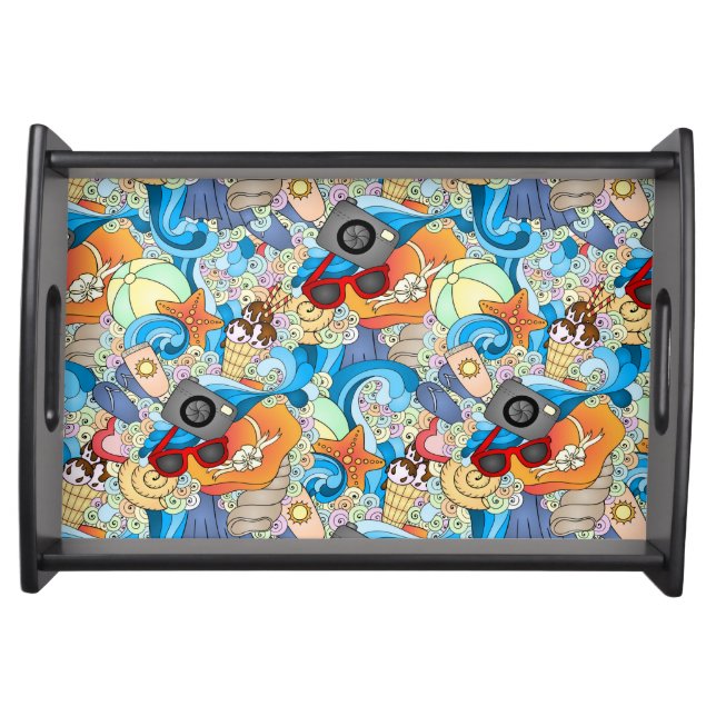 Summer Fun Pattern Serving Tray (Front)