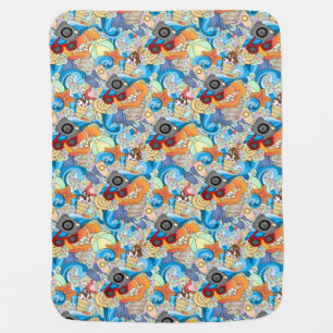 Summer Fun Pattern Swaddle Blanket