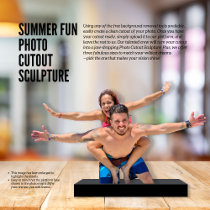 Summer Fun Photo Cutout Sculpture