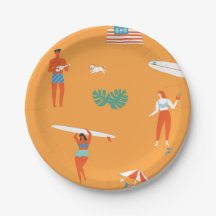 Summer Fun Pool Party plates