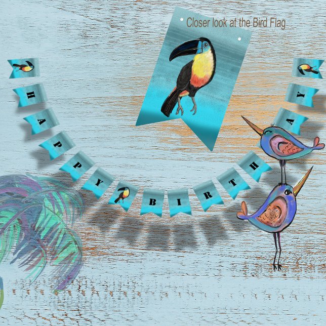Summer Fun Pool Party Tropical Bunting Flags (Summer Fun Pool Party Tropical Bunting Flags)