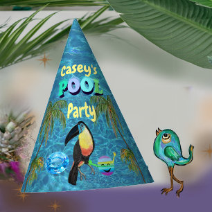 Summer Fun Pool Tropical Toucan Party Hat
