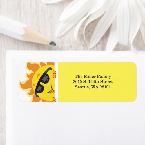 Summer Fun Return Address Labels