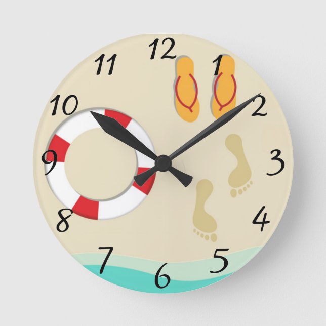Summer Fun Round Clock (Front)
