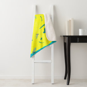 Summer Fun Sherpa Blanket