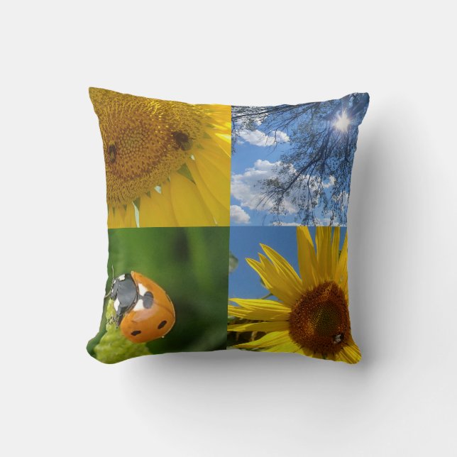 Summer fun throw pillow (Front)