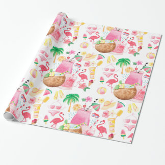 Summer Fun Tropical Beach Wrapping Paper