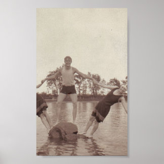 Summer Fun Vintage Photo Print