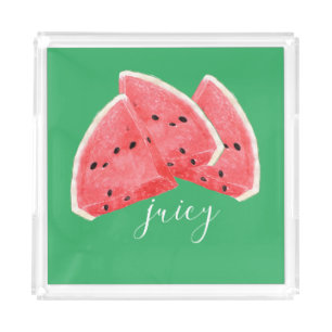 Summer Fun Watermelon Acrylic Tray