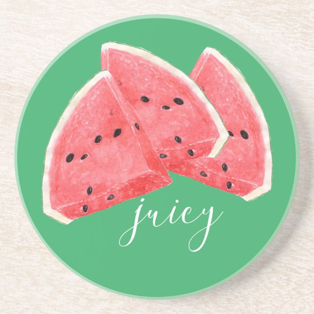 Summer Fun Watermelon  Coaster (Front)