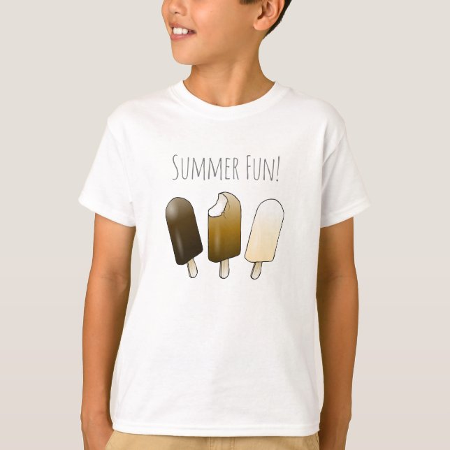 Summer Fun with Ice Cream T-Shirt (Front)