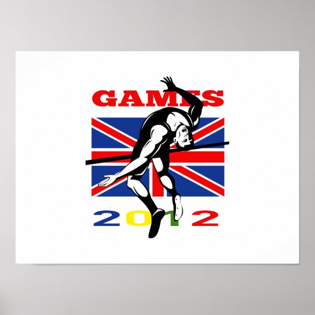 Summer Games 2012 High Jump Track and Field Poster (Front)