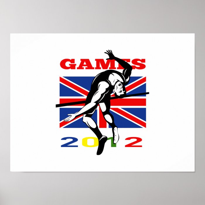 Summer Games 2012 High Jump Track and Field Print