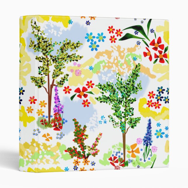 Summer garden 3 ring binder (Front/Spine)