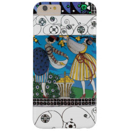 SUMMER GARDEN AND SWIRLS /FASHION COSTUME DESIGNER BARELY THERE iPhone 6 PLUS CASE