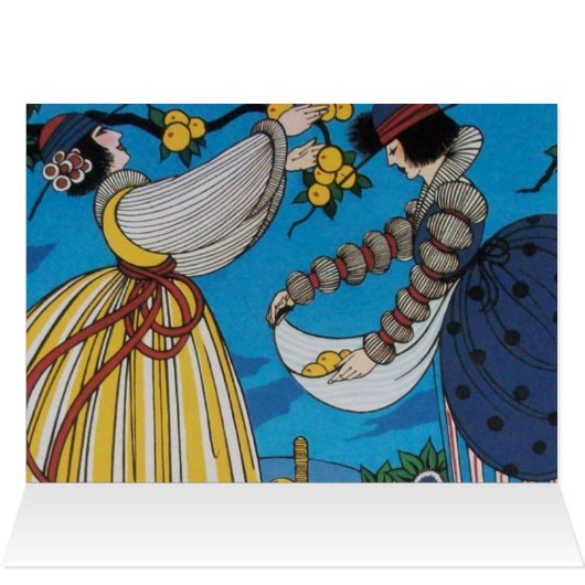 SUMMER GARDEN Art Deco Beauty Fashion (Inside Horizontal (Top))