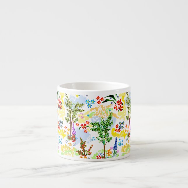 Summer garden  espresso cup (Front)