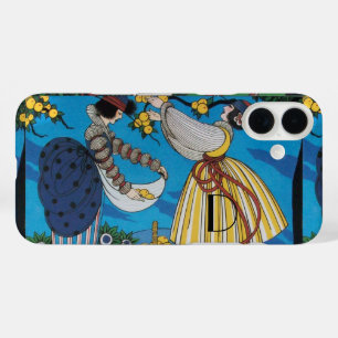 SUMMER GARDEN/  FASHION COSTUME DESIGNER MONOGRAM iPhone 16 PLUS CASE