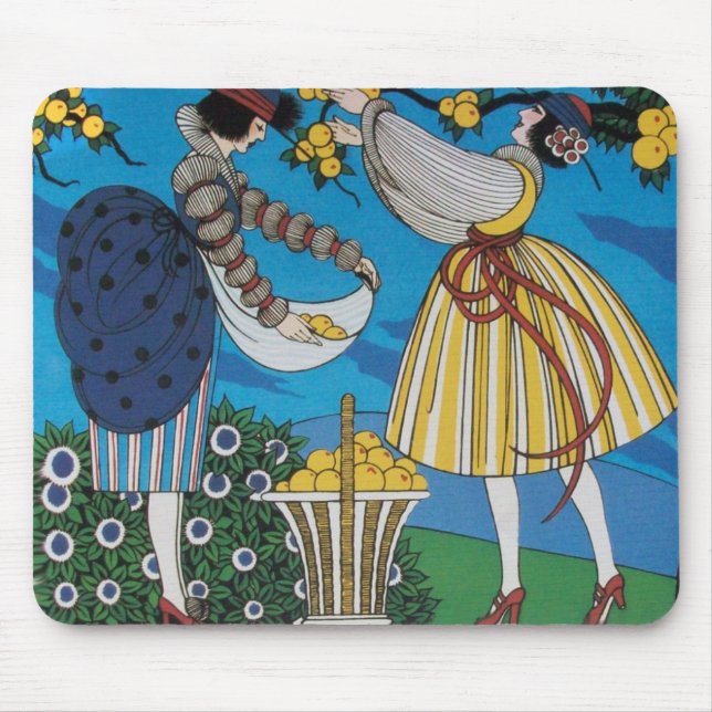 SUMMER GARDEN / FASHION COSTUME DESIGNER MOUSE PAD (Front)