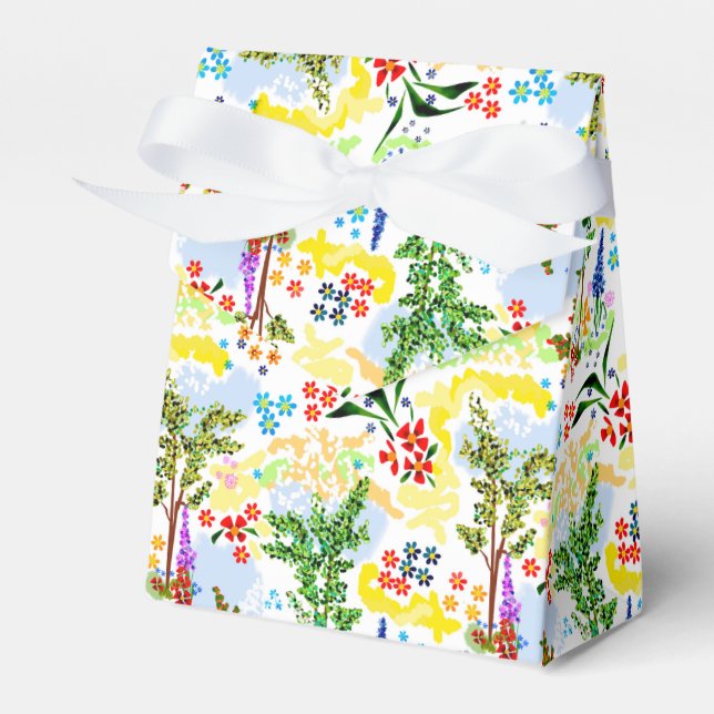 Summer garden  favor boxes (Front Side)