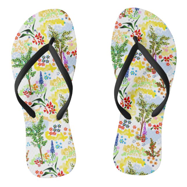 Summer garden flip flops (Footbed)