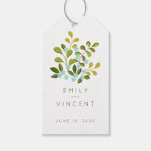 Summer Garden Floral Wedding Suite Favor Tag