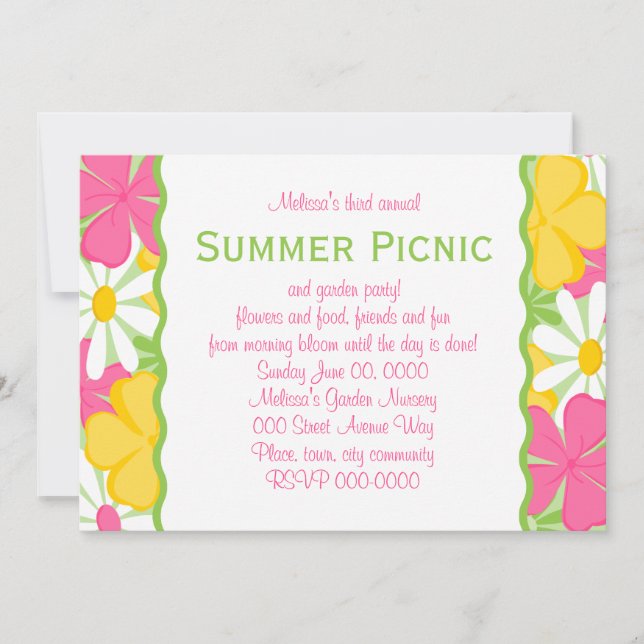 Summer Garden Invitation (Front)